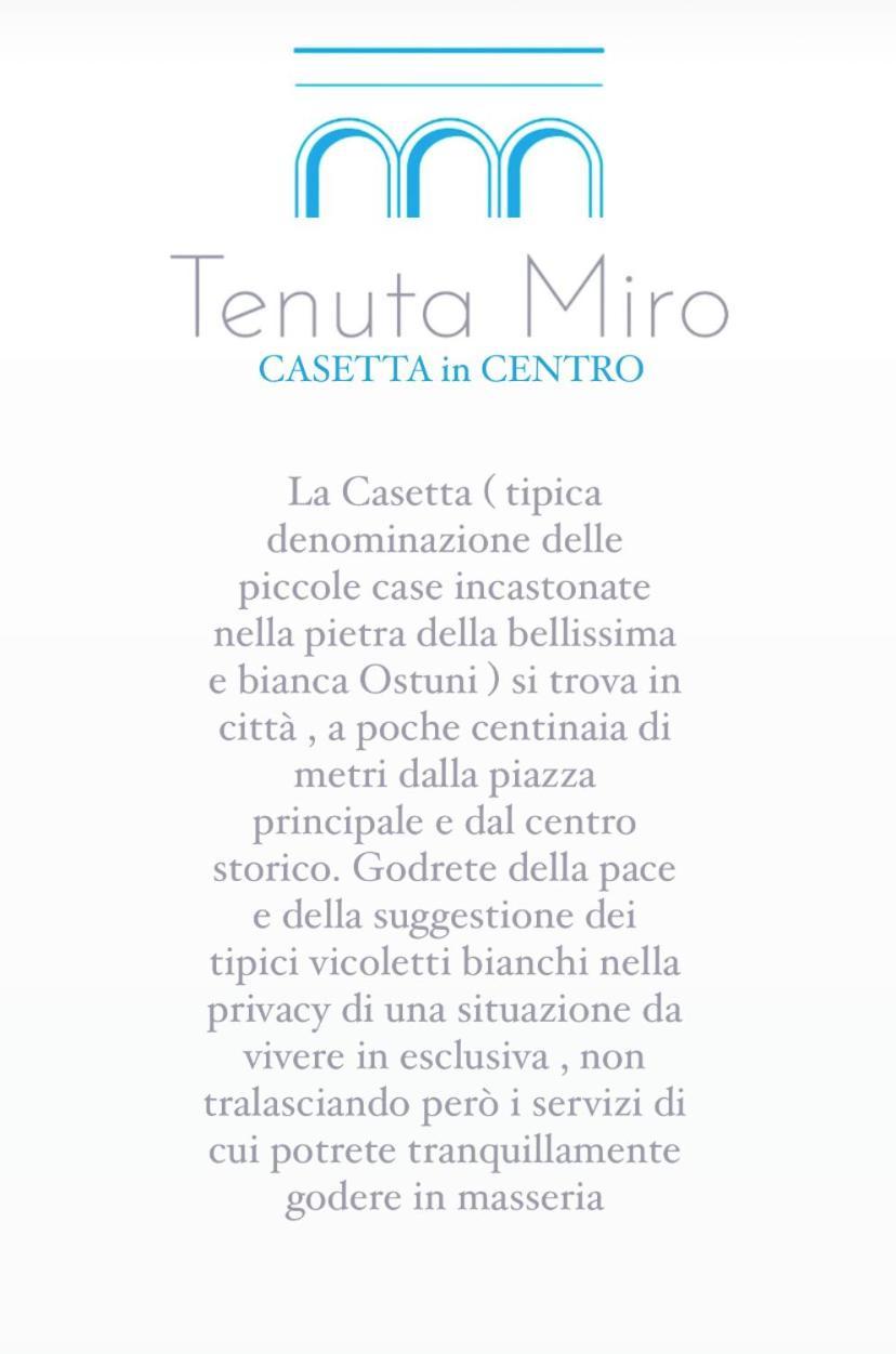אוסטוני Tenuta Miro מראה חיצוני תמונה
